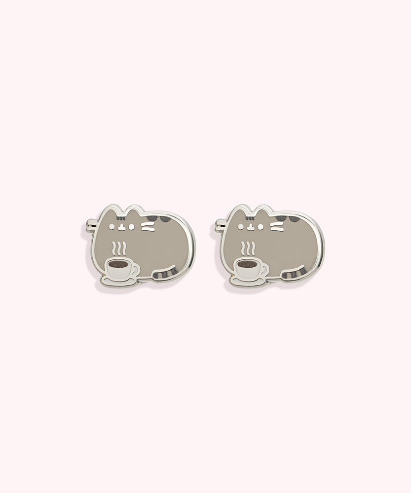 Pusheen Coffee Stud Earrings