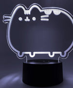 Close-up of the acrylic plate on the Pusheen Otaku Lamp.