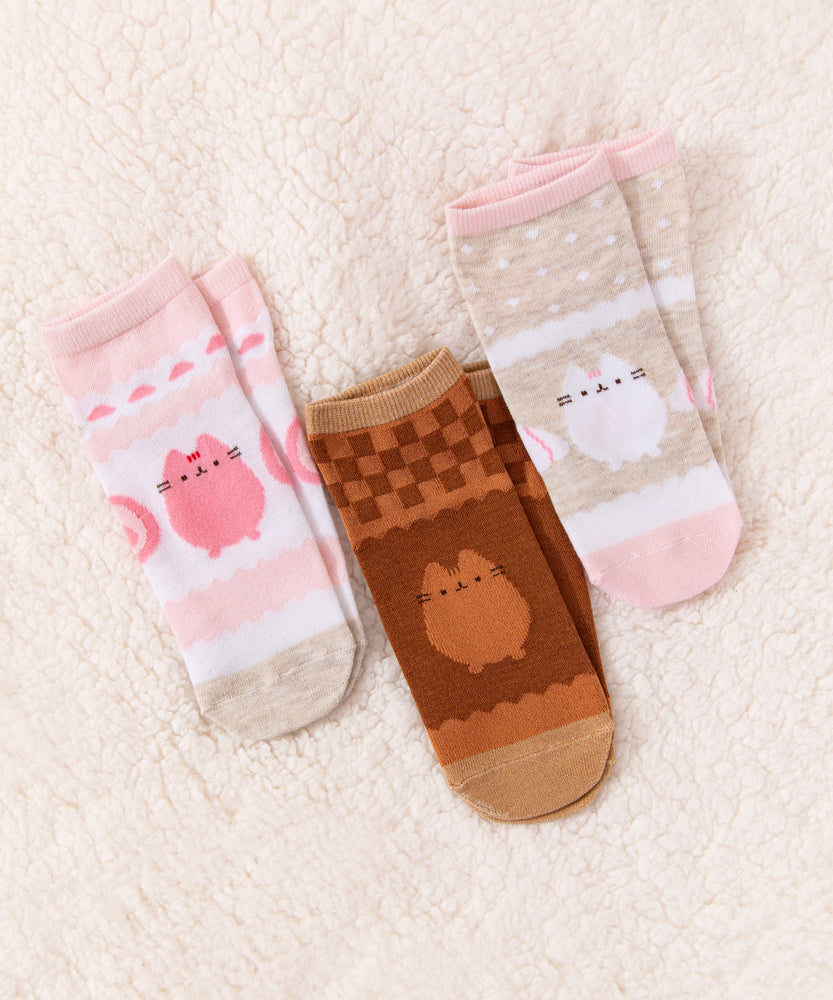 Pusheen Sweets 3-Pack Ankle Sock Set