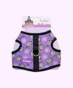 Halloween Pet Harness in its Pusheen packaging that says "Mummy Harness" and features a graphic of Pusheen the Cat wearing a purple witch hat.