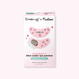 Front view of packaging of The Creme Shop x Pusheen Under Eye Patches - 3-pack. The eye patches include a graphic of Pusheen winking surrounded by pink strawberries and white sparkles.
