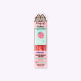Twinkle Star Pusheen Lip Oil in its packaging. The front includes product details like the strawberry flavoring, and that the oil is vegan and cruelty-free.