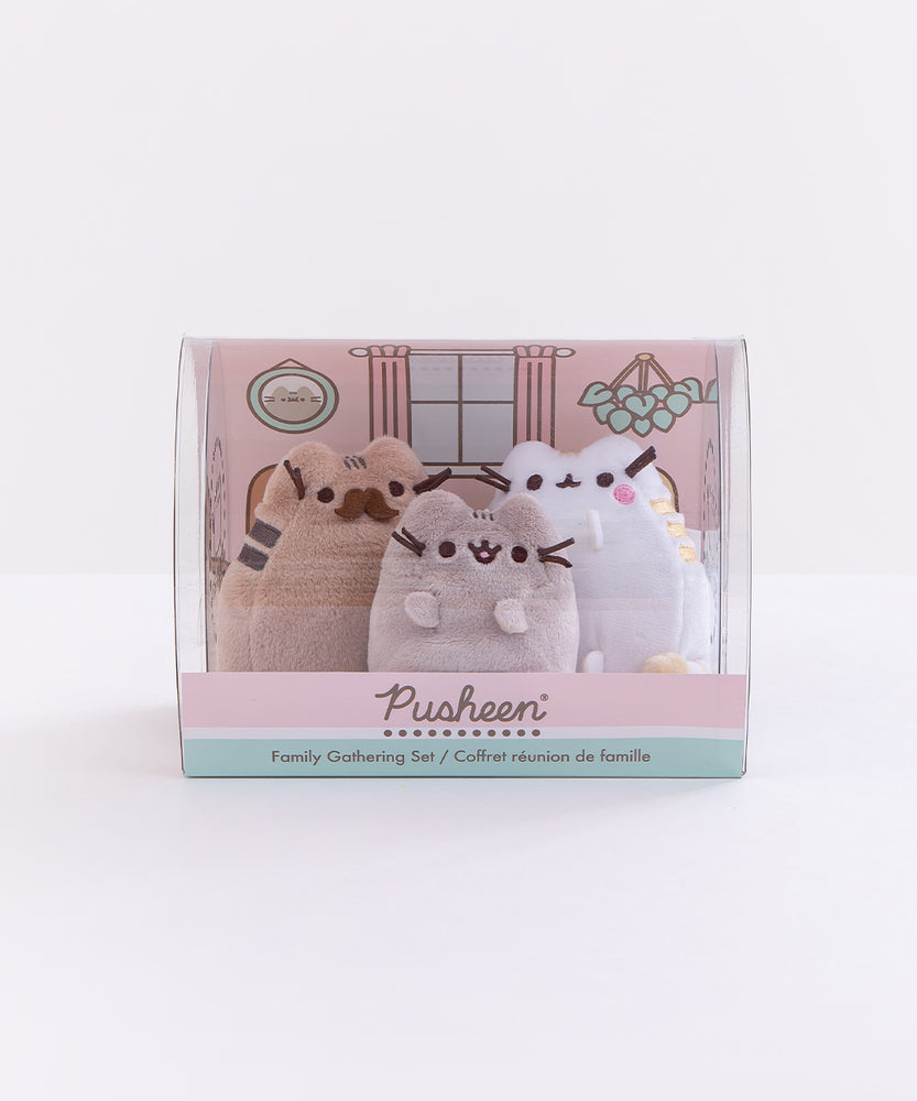 Front view of the Family Gathering Plush Collector Set in front of a white background.